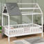 Lit simple en bois avec clôture de protection-1837447233