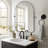 Braley Metal Arch Wall Mirror-1794120349