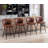 Upholstered Barstool With Footrest-105412412