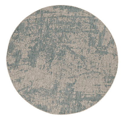 Tapis intérieur / extérieur en polypropylène tissé à la machine Adilynn