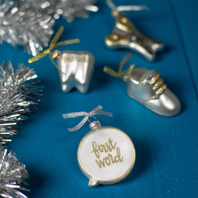 2.25'' Handmade Glass People Holiday Shaped Ornament
