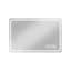 Miroir de salle de bain avec lumières à DEL, miroirs de salle de bain anti-buée pour montage mural, 3 couleurs et 5 niveaux d'intensité variable, horizontal / vertical