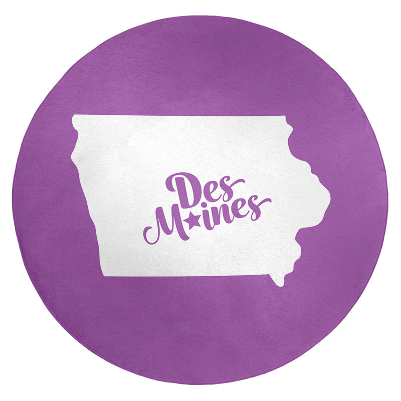 Tapis en poly-chenille des moines iowa