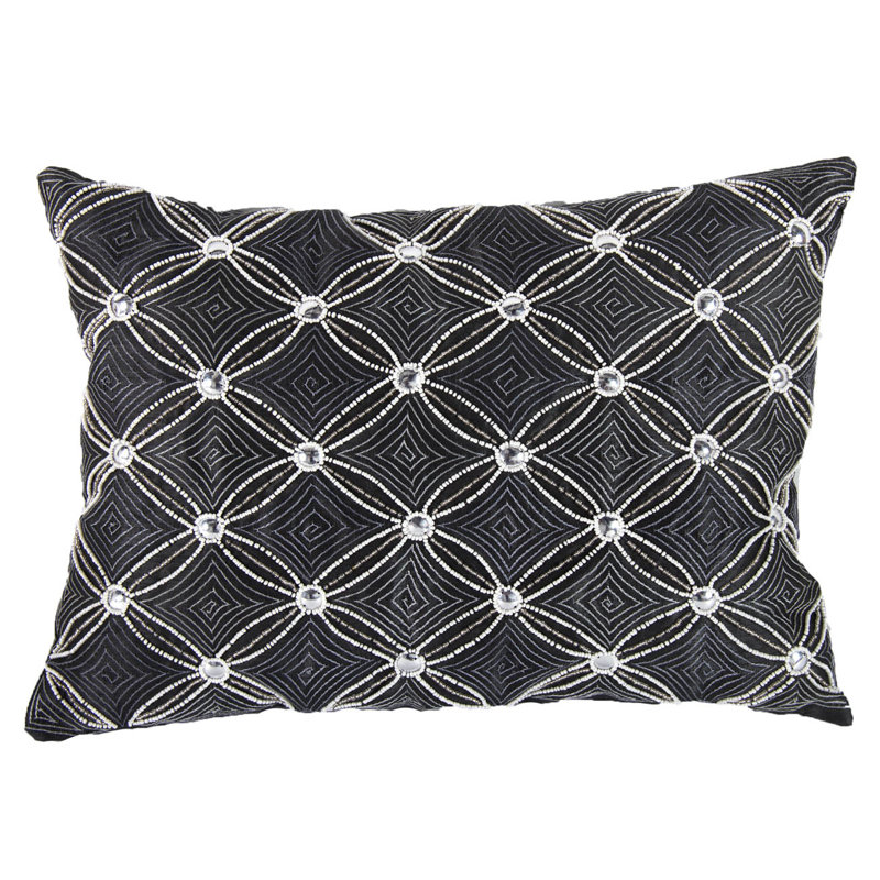  Coussin lombaire embelli, Gris