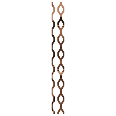 Wabash Adjustable Acrylic Decorative Slat Wall Panel Kit
