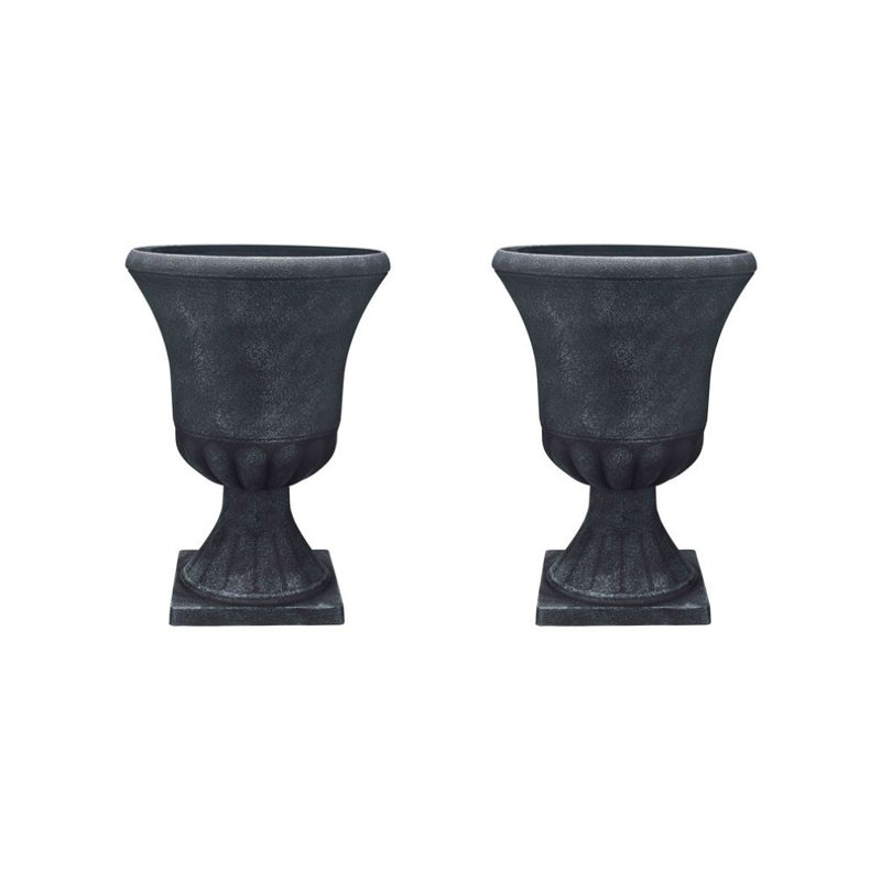 Pot de fleurs urne en résine 16 po (paquet de 2)
