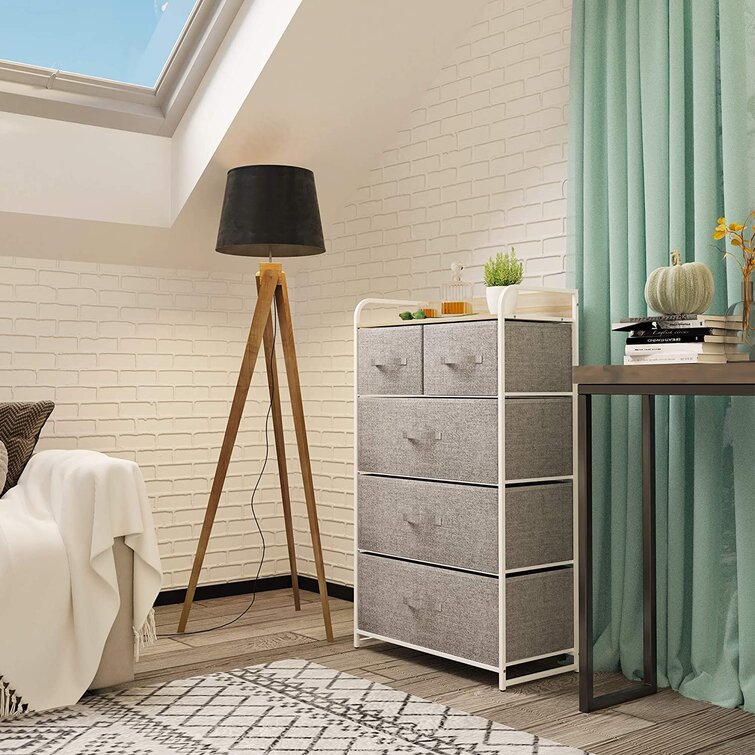 Ebern Designs Limmie Dresser for Bedroom with 5 Drawers, Tall