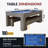 Hathaway Newport Stylish 7 Ft Multi Game Pool Table Combo with Dining Top and Ping Pong – Includes Benches for Home Storage and Accessories-87375386-87375387