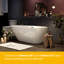 Baignoire profonde de 67 po, baignoire en acrylique antidérapante avec bonde chromée, baignoire ergonomique moderne pour salle de bain, facile à installer, perle-123208811