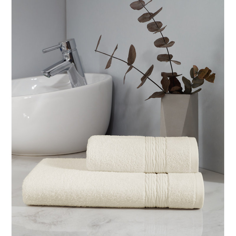 Towel Set (2 Pieces), White
