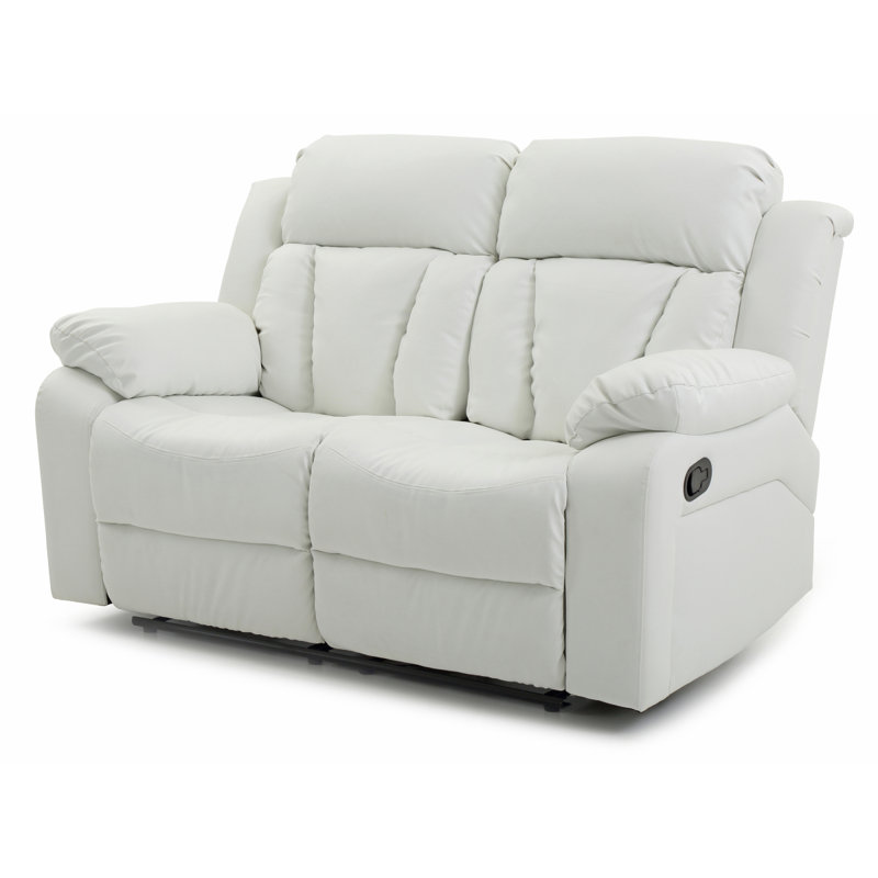 Glory Furniture Daria G682-RL Reclining Love Seat, White