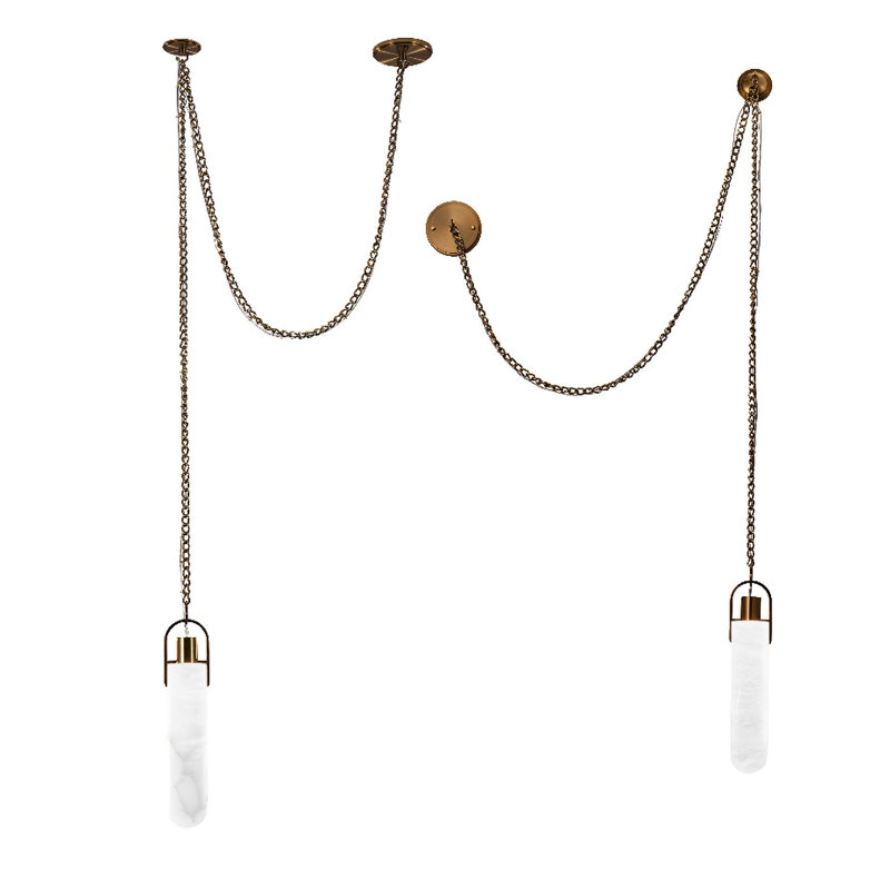 Flint 1 LT Winter Brass Pendant Kalco
