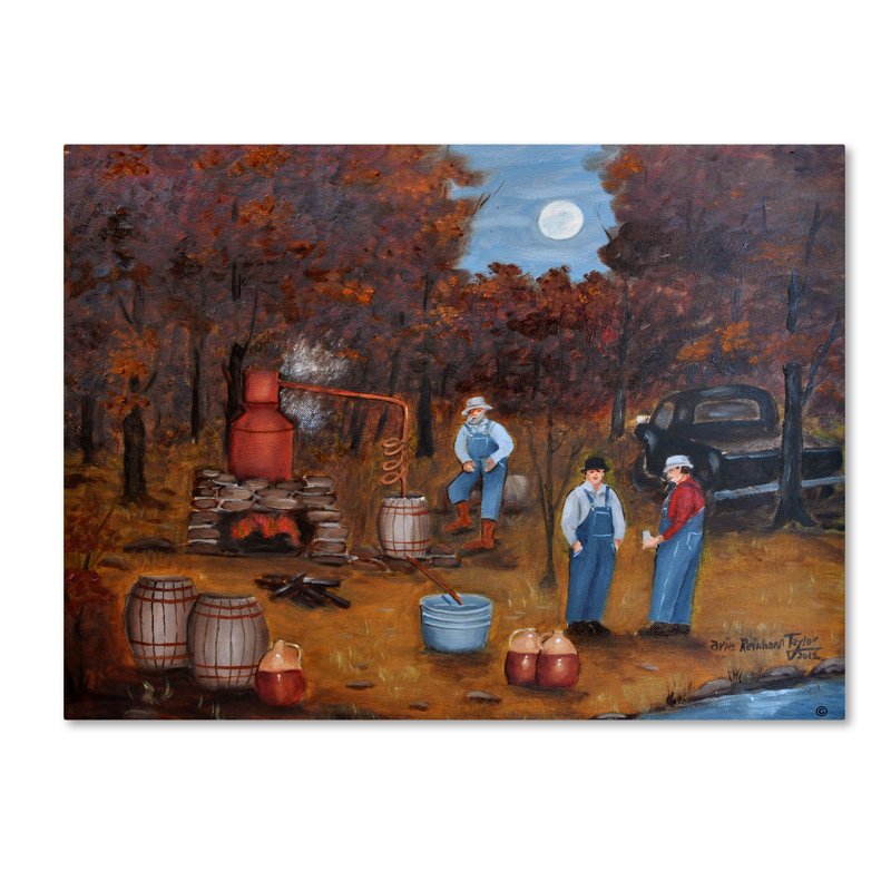 Dugazon «The Moonshiners 10», reproduction sur toile tendue, H 14 po x l 19 po