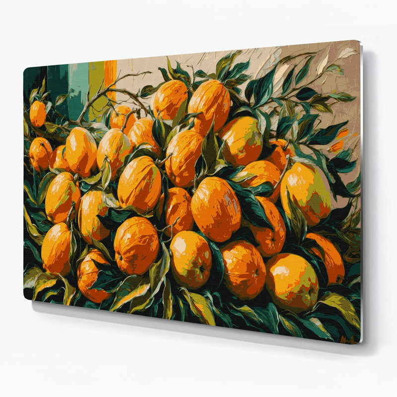 Art mural en métal brun Fruit Marula, H 11 po x l 14 po