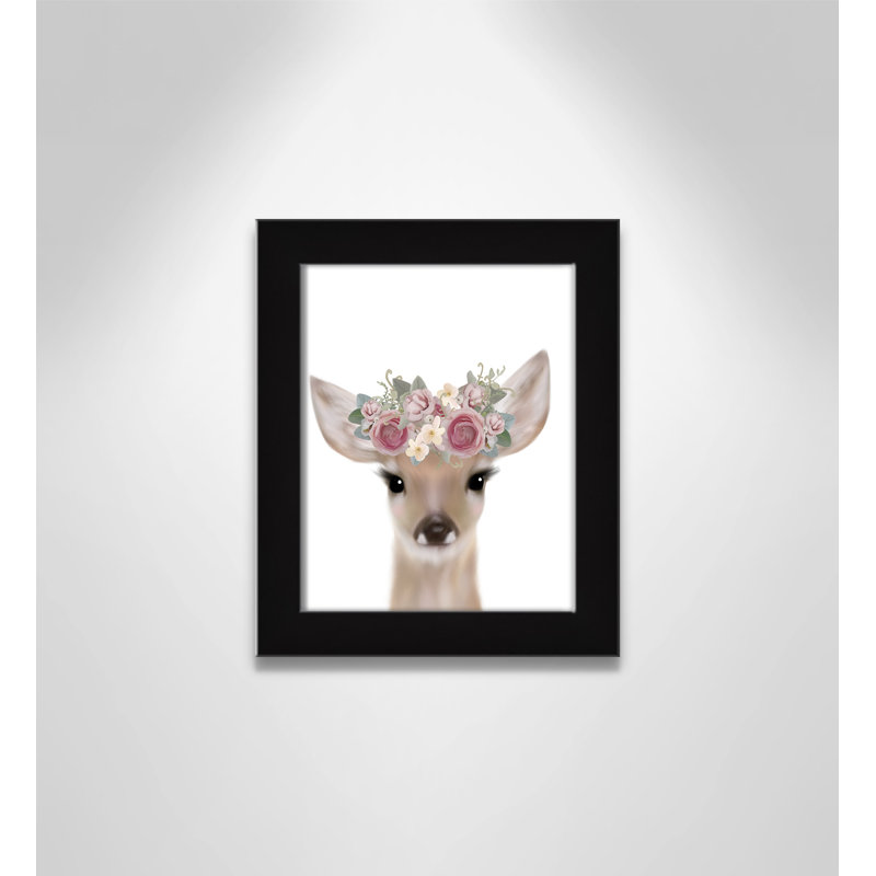 Décoration murale pour enfants, H 12 po x l 10 po x P 0,63 po, Cadre noir