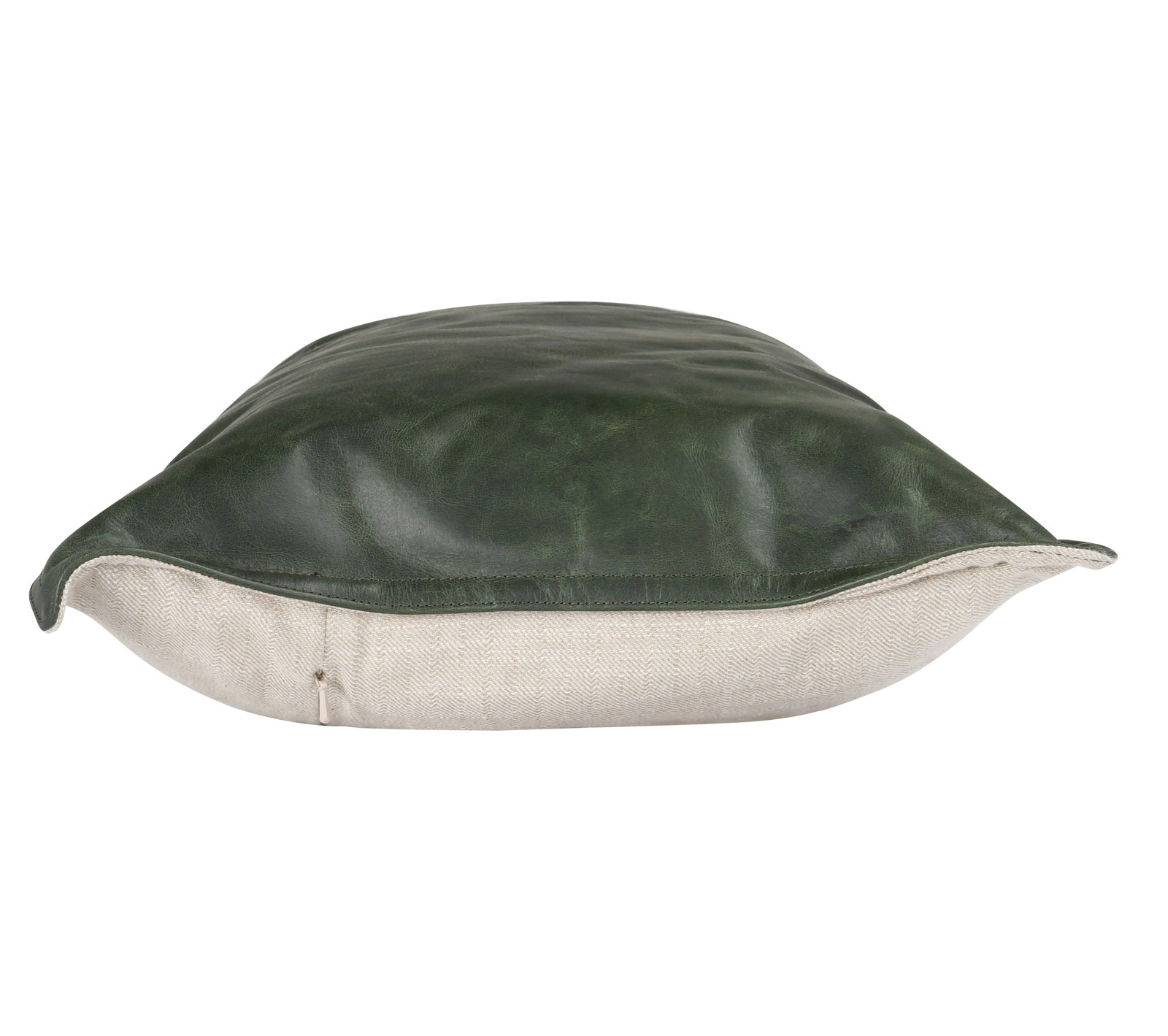 Cutler Genuine Leather Cushion Pad, 14" x 26", Forest Green, Rectangular