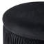 37.5cm Wide Velvet Cylinder Striped Standard Ottoman-1343830869