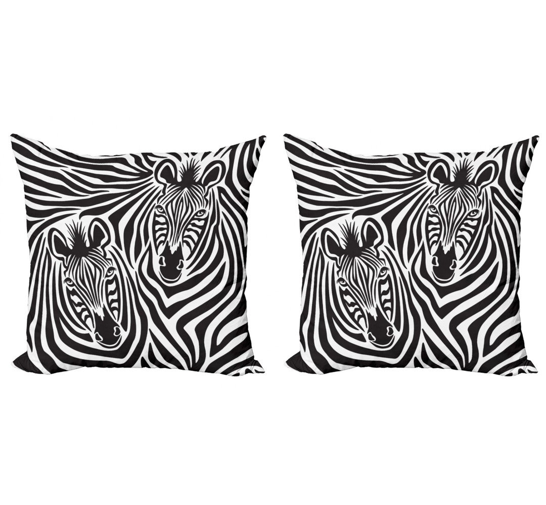 Ambesonne Square Pillow Cover (Set of 2) Ambesonne 