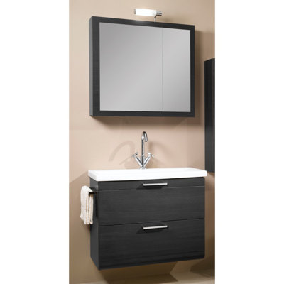 Ensemble de meuble-lavabo simple 30 po avec miroir Luna