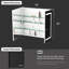 Armoire à pharmacie 36 po x 30 po à DEL en aluminium à double fixation avec horloge intelligente et antibuée-723427667-723427661