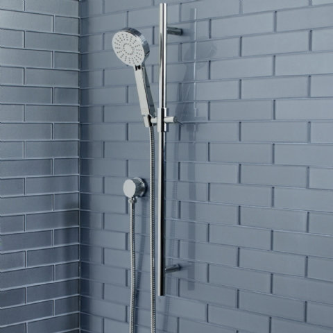 Pomme de douche multifonctionnelle coulissante Tropic