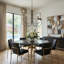 Lustre - 9 lumières - Noir avec accents en laiton-1034249597