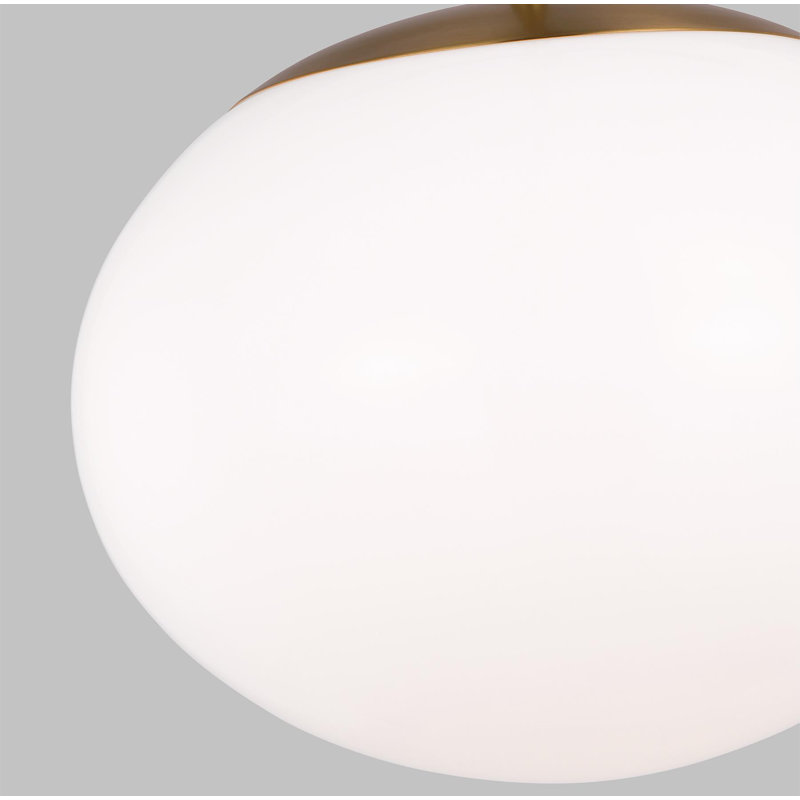 Luminaire suspendu sphérique 1 lumière Vibi, Bronze brillant