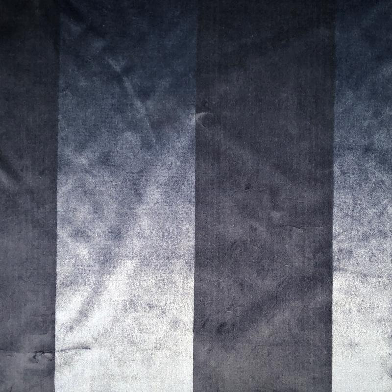 Bottega Fabric | Striped Velvet Fabric | Drapery & Curtain Fabric and Upholstery Fabric, Midnight