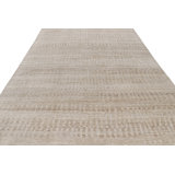 Hand Knotted Striped Area Rug