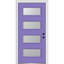 Porte d'entrée pré-suspendue en verre givré à 4 lumières avec 4 lumières-40456378-40456375-40456372