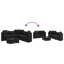  Ensemble de 6 chaises de patio noires-640274687
