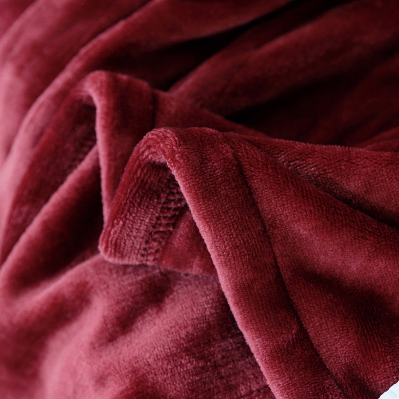  Jeté chauffant 1 pièce Microplush, Rouge