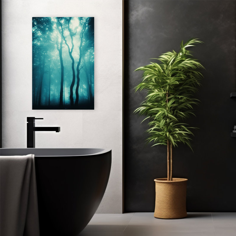 Bois bleu clair - paysages, arbres, photographie, H 24 po x l 16 po