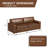 Latitude Run® Caro Leather Upholstered Sofa-374482101