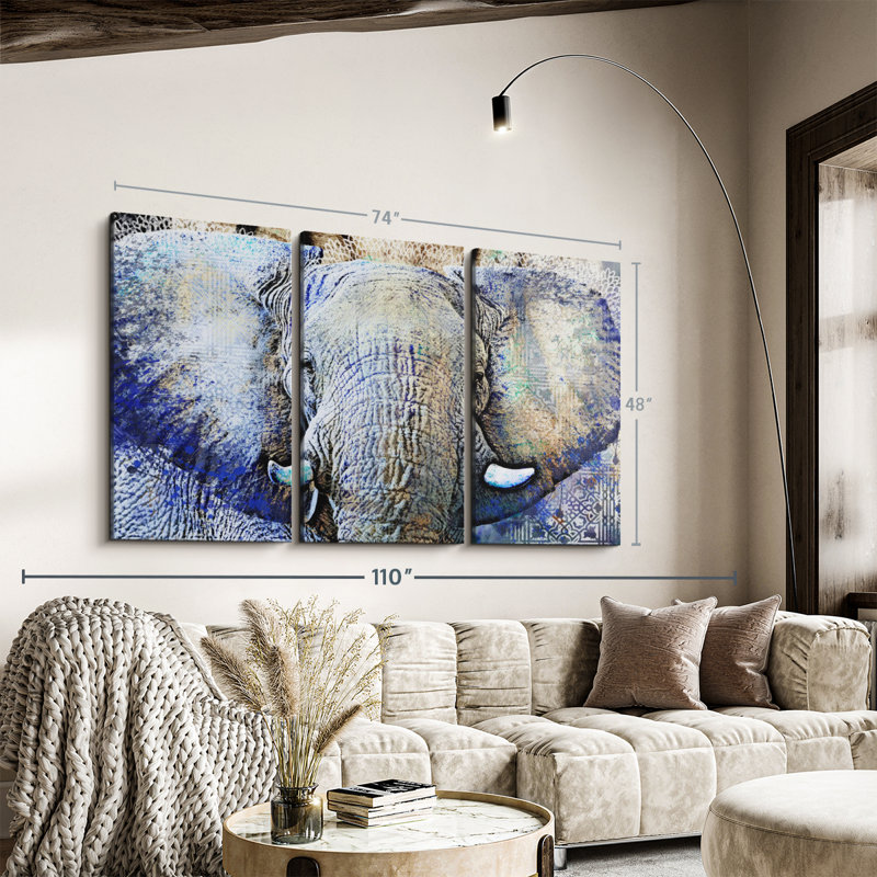 " Elephant Tree ", 48" H x 74" W x 1.25" D