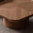 Medieval-style wooden square coffee table