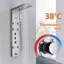 Système de massage thermostatique avec panneau de douche thermostatique Jet Waterfall-88969131