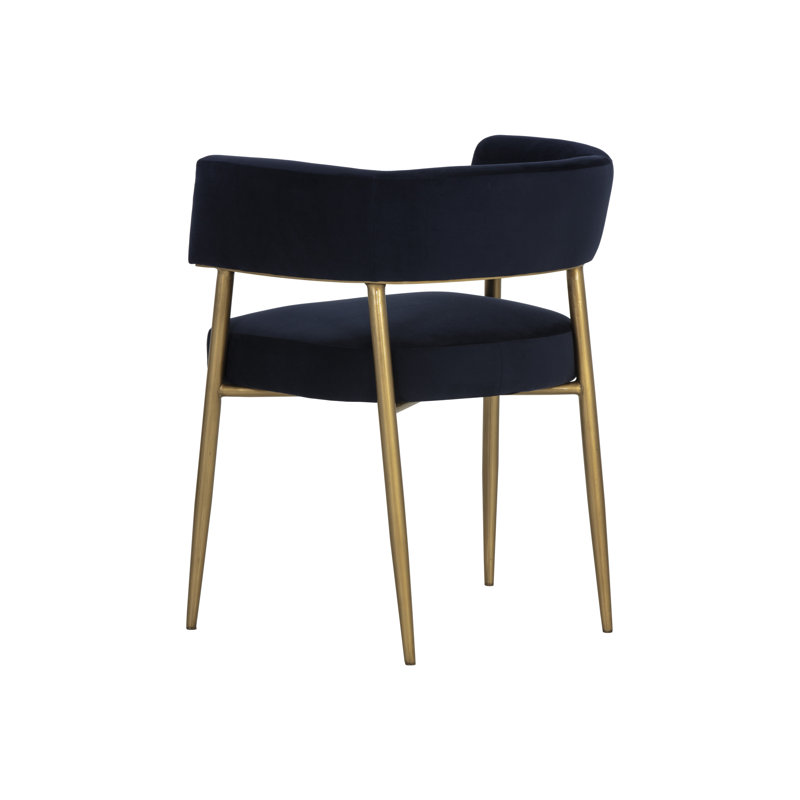 MAESTRO DINING ARMCHAIR - BELFAST HEATHER GREY, Navy