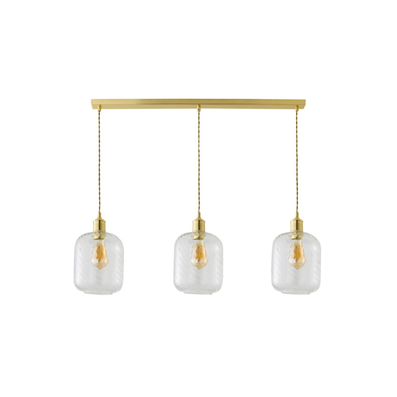 Alisabeth 3 - Light Pendant, Brushed Gold