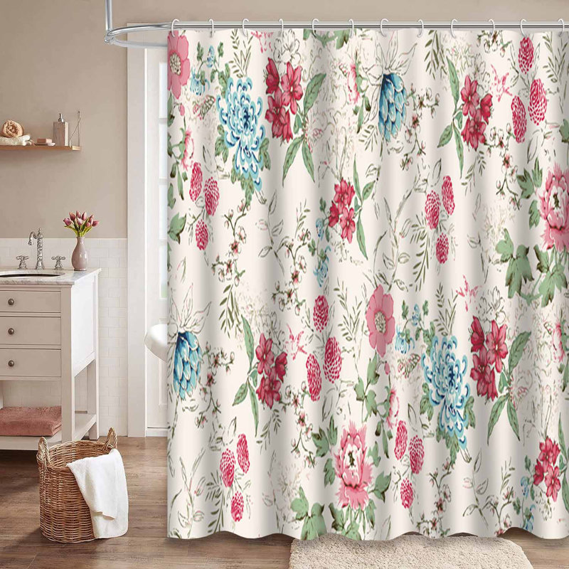 Rideau de douche avec 12 crochets, L 72 po x l 72 po