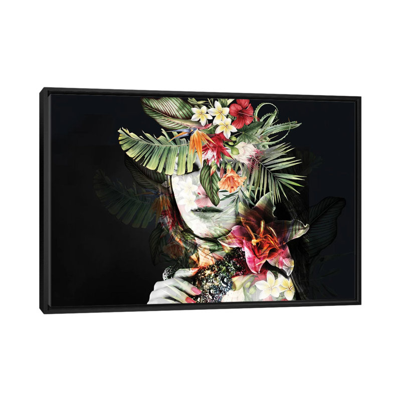 Printemps I - par Tatiana Amrein, impression, Toile avec cadre noir, Aucun mat, H 32 po x l 48 po x 1,5 po