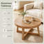 Solid Wood Top Coffee Table-264696249