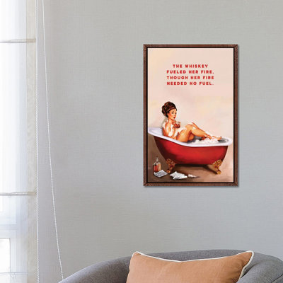 Whiskey Fuel Fire Bath - Print on Canvas