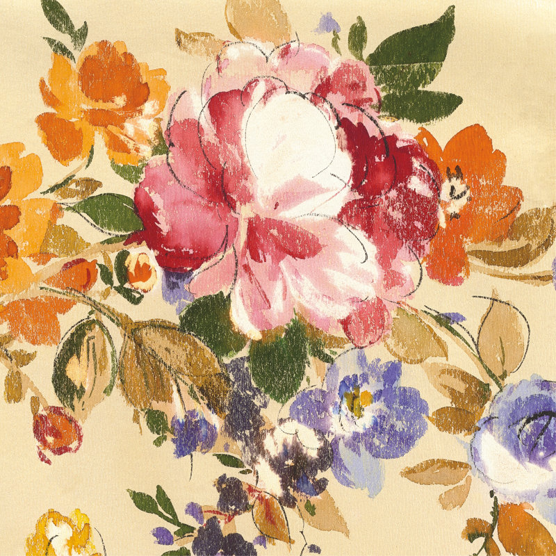 Summer Garden III by Wild Apple Portfolio - Wrapped Canvas Painting, 76cm H x 76cm W x 3.8cm D
