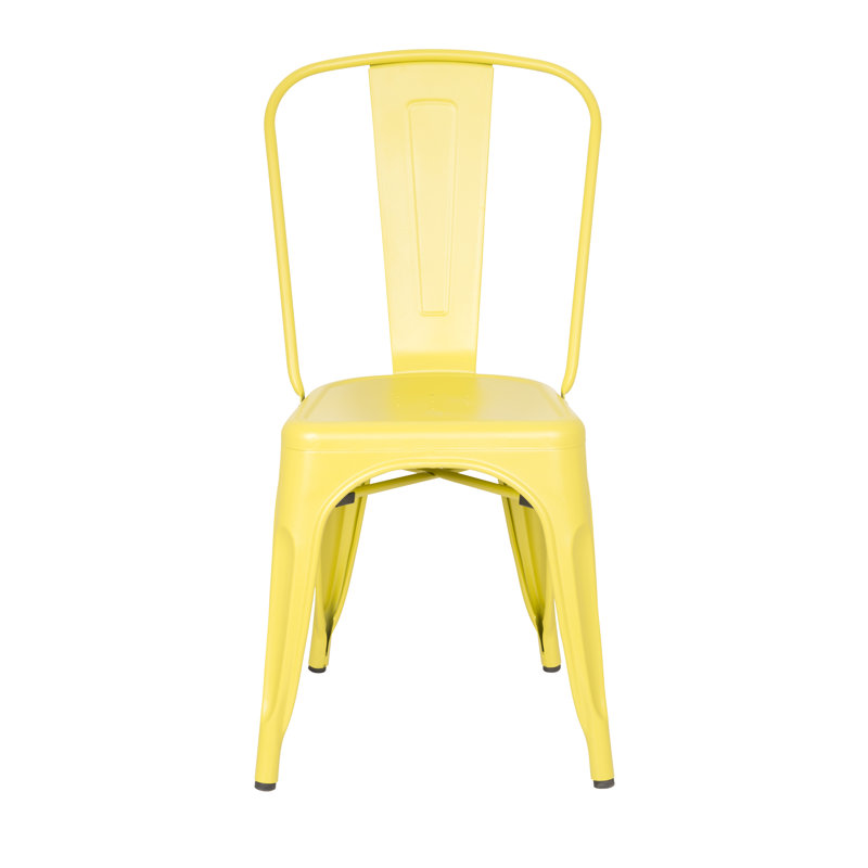17.71'' H Upholstered Side Chair, Frosted Lemon