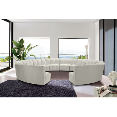 Infinity Upholstered Curved Sectional Symmetrical