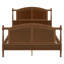 Base de lit en bois de style campagnard avec tête et pied de lit arqués et support à lattes-1141526352-1141526382