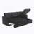 Modular Sectional Sofa L Shaped Modular Couch with Reversible Chaise-888370912
