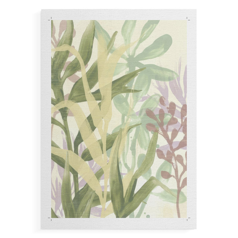 Dreamy Tropical Leaves I - Impression sur toile seulement - NON CADRE, H 36 po x l 24 po