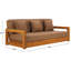Montford Teak Patio Sofa with Cushions-684620543